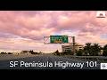San Francisco Peninsula 4K | Burlingame to Redwood City | Sunset Scenic Drive