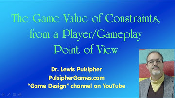 Constraints in games from a player viewpoint pt 1