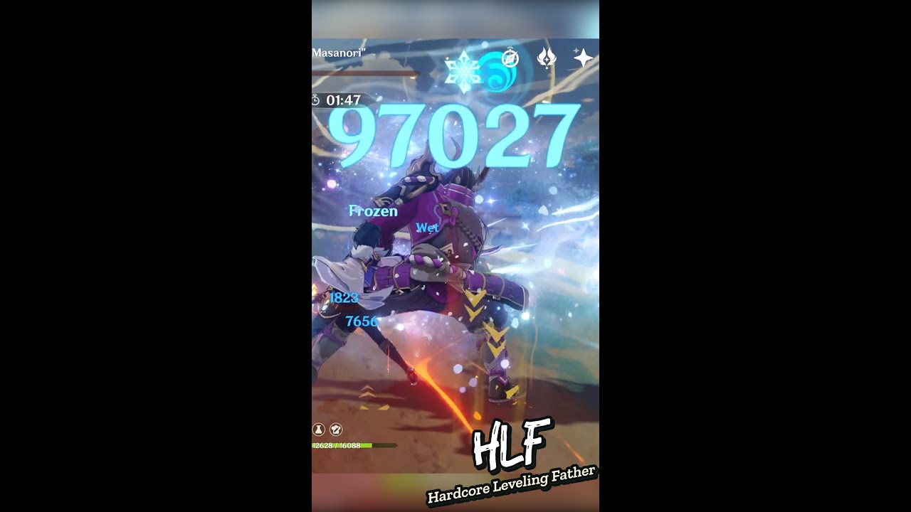 97K E Damage Kaeya Build Genshin Impact #Shorts