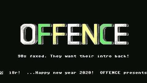 Sideborder 4K Intro by Offence! 5 January 2020! Commodore 64 (C64)