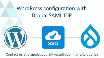 Login to WordPress using Drupal as IDP| Drupal WordPress SAML Integration | WP SSO using Drupal