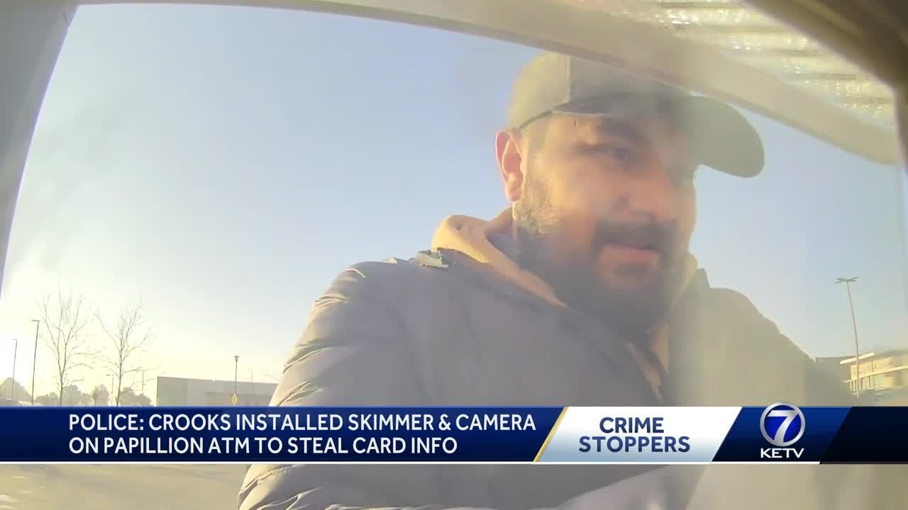 Crooks caught on camera installing skimmer device on Papillion ATM ...