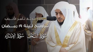 صلاة التراويح ليلة ١٩ رمضان ١٤٤٥هـ من #المسجد_الحرام | تلاوة فضيلة الشيخ د.#الوليد_الشمسان