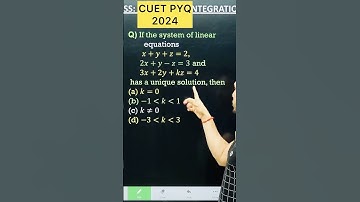 Matrix and determinants CUET  PYQ 2024  Maths for CUET 2025 Class 12 Maths #cuet2025 #maths #cuetpg