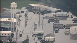 Fire Burns at Houston Chemical Plant