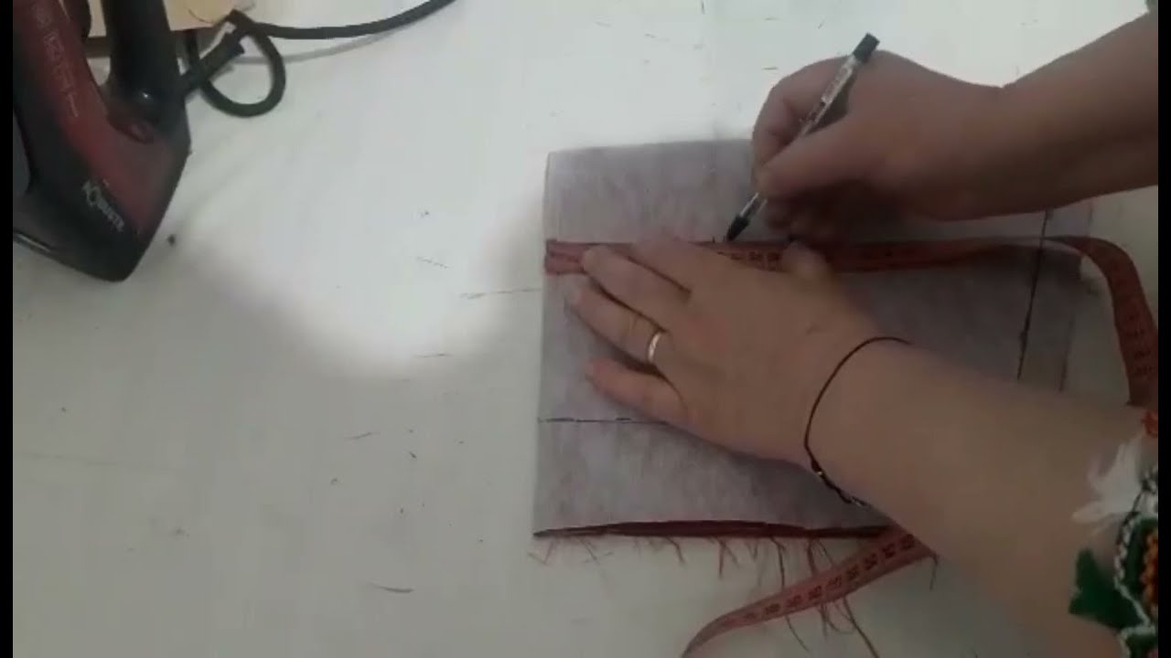 Part 1 تفصيل جبة قبائلية création robe kabyle (carré V)