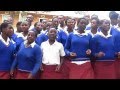 Ugandan Students sing Welcome Song to PSC