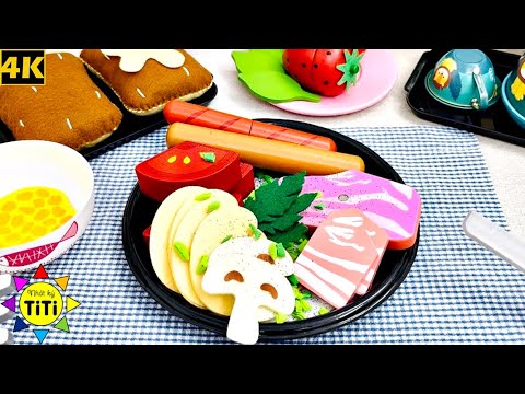 Cooking Full English Breakfast with Kitchen Toys | Nhat Ky TiTi #152 ...