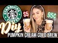 DIY Starbucks Pumpkin Cream Cold Brew Under $1 | YesHipolito