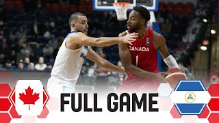 Canada v Nicaragua | Full Basketball Game | FIBA AmeriCup 2025 Qualifiers