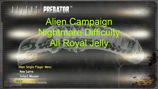 Aliens vs. Predator (2010) - Alien Campaign (Nightmare Difficulty) (All Royal Jelly) (4K)