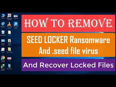 SEED LOCKER Ransomware/.seed फ़ाइल वायरस निकालें और फ़ाइलें पुनर्प्राप्त करें