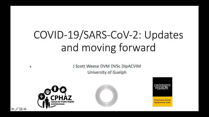Dr Scott Weese COVID 19 SARS  CoV 2 Updates and Moving Forward May 27 2020