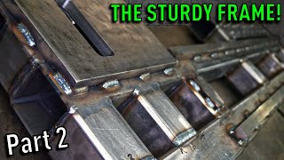 Making a Real Frame!  DIY CNC Metal Lathe Build! #2