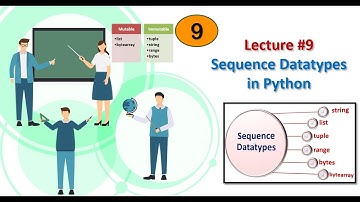 #9. Sequence Datatypes in Python || Strings | List | Tuple | range | byte array