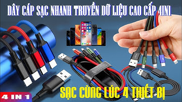 DÂY CÁP SẠC NHANH TRUYỀN DỮ LIỆU CAO CẤP 4IN1 SẠC CÙNG LÚC 4 ĐIỆN THOẠI