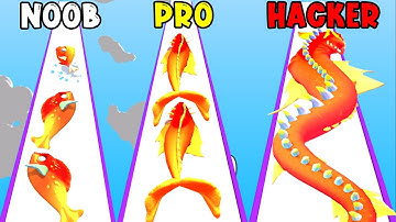 NOOB vs PRO vs HACKER ~ Pathetic Fish Full Gameplay All Levels DFG64FGH