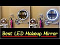 ✅Best Makeup Mirror with Bright LED Ring Halo Light | 3 Settings + Dim Feature | HD Review