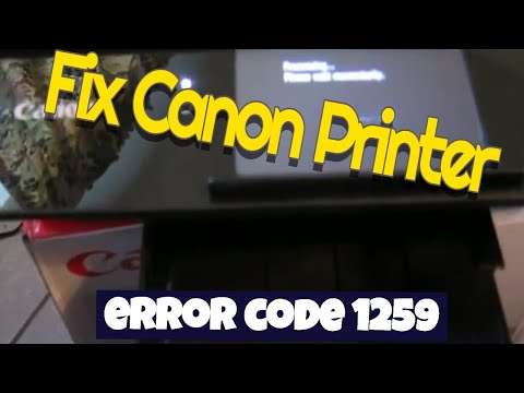 Fix Canon Printer Error Code 1259