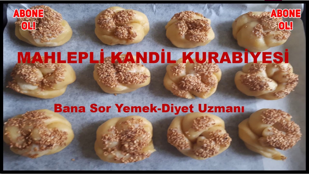 MAHLEPLİ KANDİL KURABİYESİ /KANDİL SİMİDİ👍👍👍 YouTube