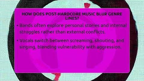 How Does Post-Hardcore Music Blur Genre Lines? - Alt Scene Guru