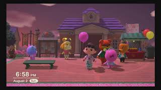 Animal Crossing: New Horizons - Day 137: Fireworks in Pink Sea