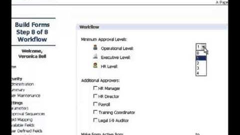 Approval Routing Workflow with Sage HRMS HR Actions