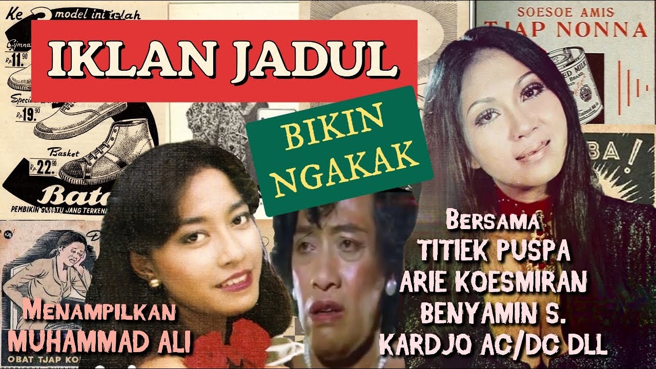 Iklan Jadul Titiek Puspa,Arie Koesmiran,Benyamin,Kardjo AC/DC,Muhammad Ali | Mana Suka Siaran Niaga