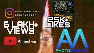 ROCKING STAR YASH BIRTHDAY|| DISPLAYED IN BURJ KHALIFA ||Avm photography
