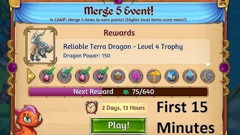 Merge Dragons - Terra and Deer Dragon Merge 5 Event - First 15 Minutes