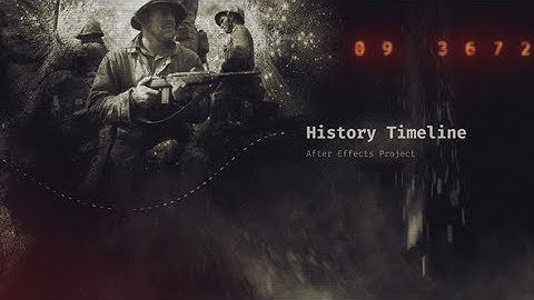 After Effects Template: History Timeline III