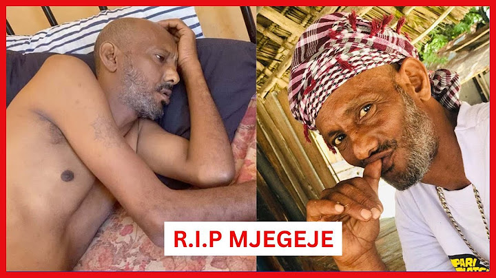 BREAKING: MZEE  MJEGEJE AFARIKI, UGONJWA ULIOMUUA NI HUU, MENEJA WAKE AZUNGUMZA KWA UCHUNGU..