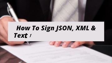 BulkSigner demo video for signing JSON/XML/Text Files