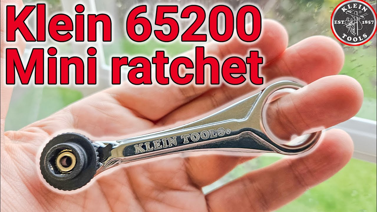 Klein Slim profile Mini Ratchet review 65200 Chromium Vanadium - YouTube