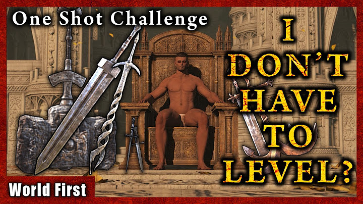 Elden Ring in 1 HIT at LEVEL 1  ☢️ One Shot Boss Challenge, Melee Only ☢️