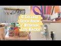 6 Dorm Room / Bedroom Life Hacks!