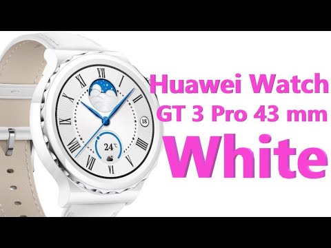 Huawei Watch GT 3 Pro 43 mm White Leather Strap 