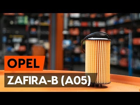 How to change oil filter and engine oil on OPEL ZAFIRA-B 2 (A05) [TUTORIAL AUTODOC]