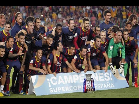 Barcelonistas celebran el título de la Supercopa deportes univision