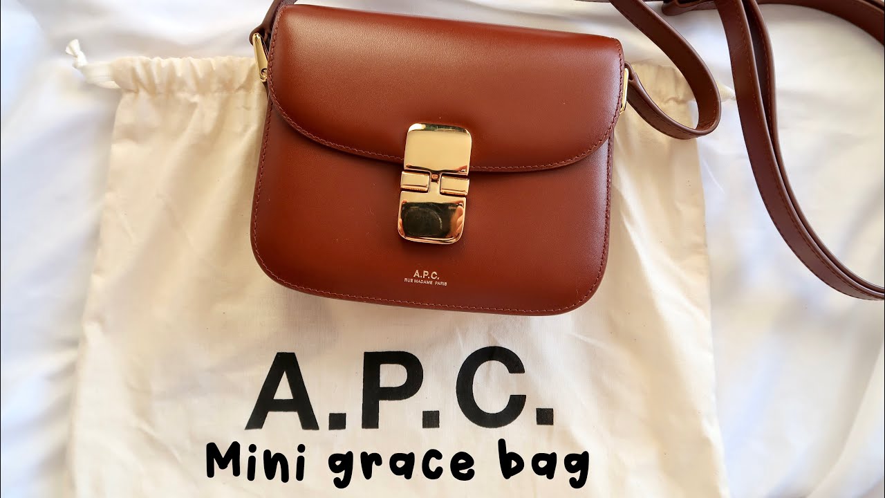 A.P.C. MINI GRACE BAG ♡ aesthetic unboxing, what fits *relaxing