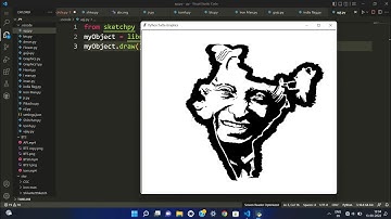 Drawing APJ Abdul Kalam Using Python