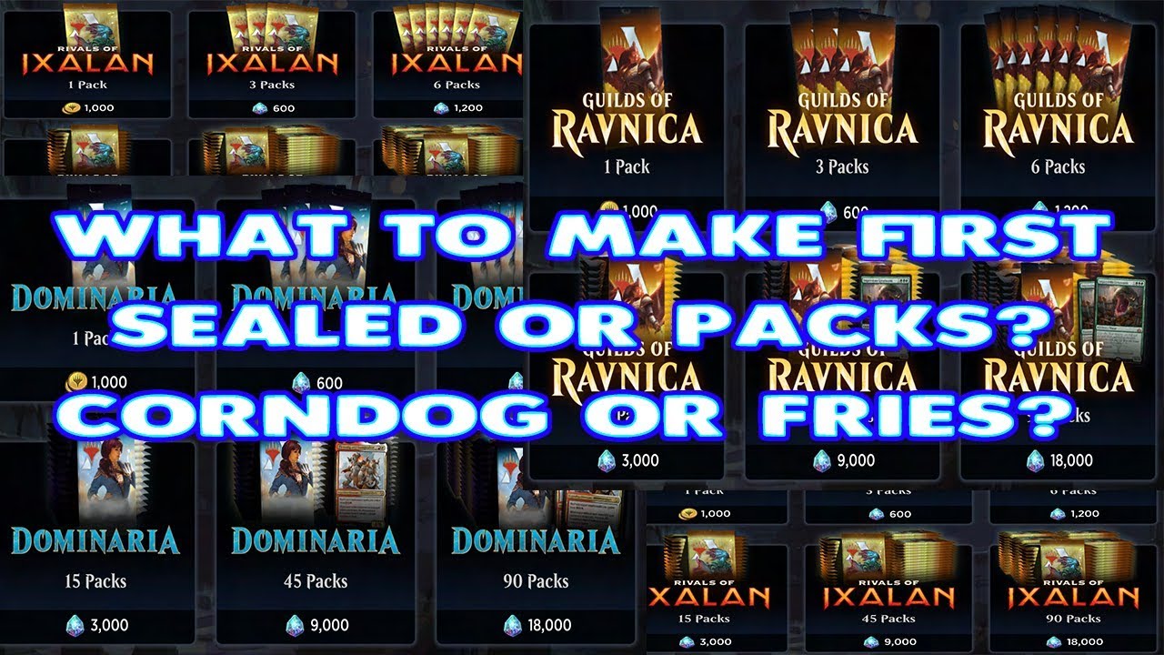 What Cards/Packs To Get First, Sealed or Packs? MTG Arena YouTube
