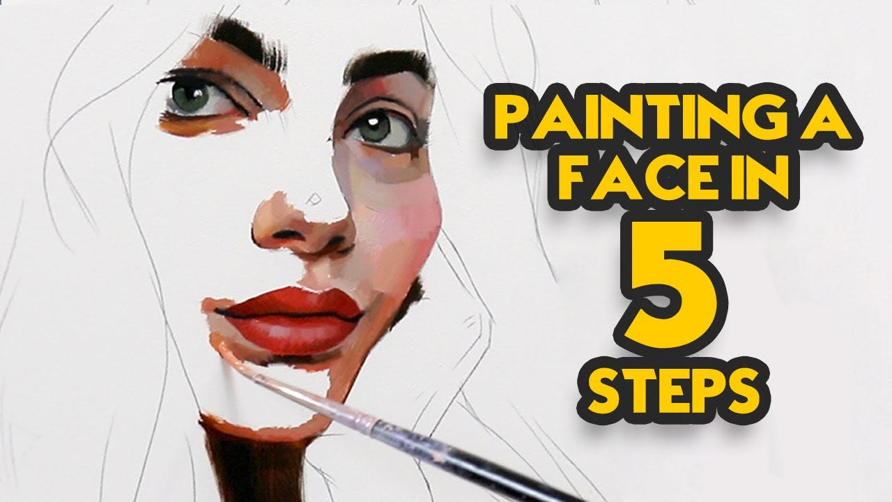 Acrylic Painting Portrait Painting Ideas Easy - bmp-go