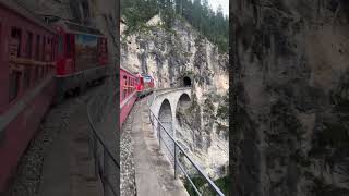 The Spectacular Landwer Viaduct Swissalps - By Train Over The Albula Mountains Switzerland