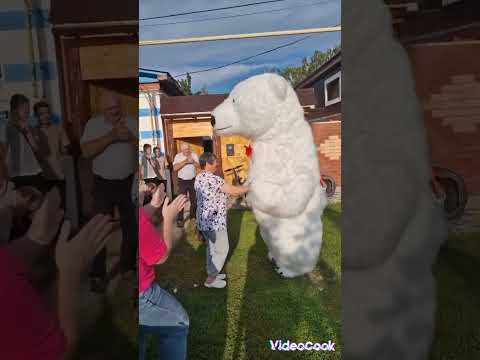 Белый мишутка Умка с большим удовольствием поздравил с Юбилеем!!! 😍🥰😘