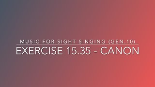 Exercise 15.35 - Music for Sight Singing