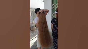 Tóc em dài qua mông #tocnguyendau #tocgianguyendau