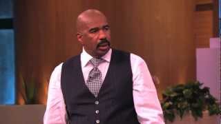 Steve Harvey plays with his balls.....