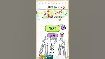 Brain Test : Tricky Puzzles | Level156 | Walkthrough Solutions | ( WITH EXPLANATIONS)