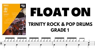 Float On - Trinity Rock & Pop Drums GRADE 1 (no drums/with click)